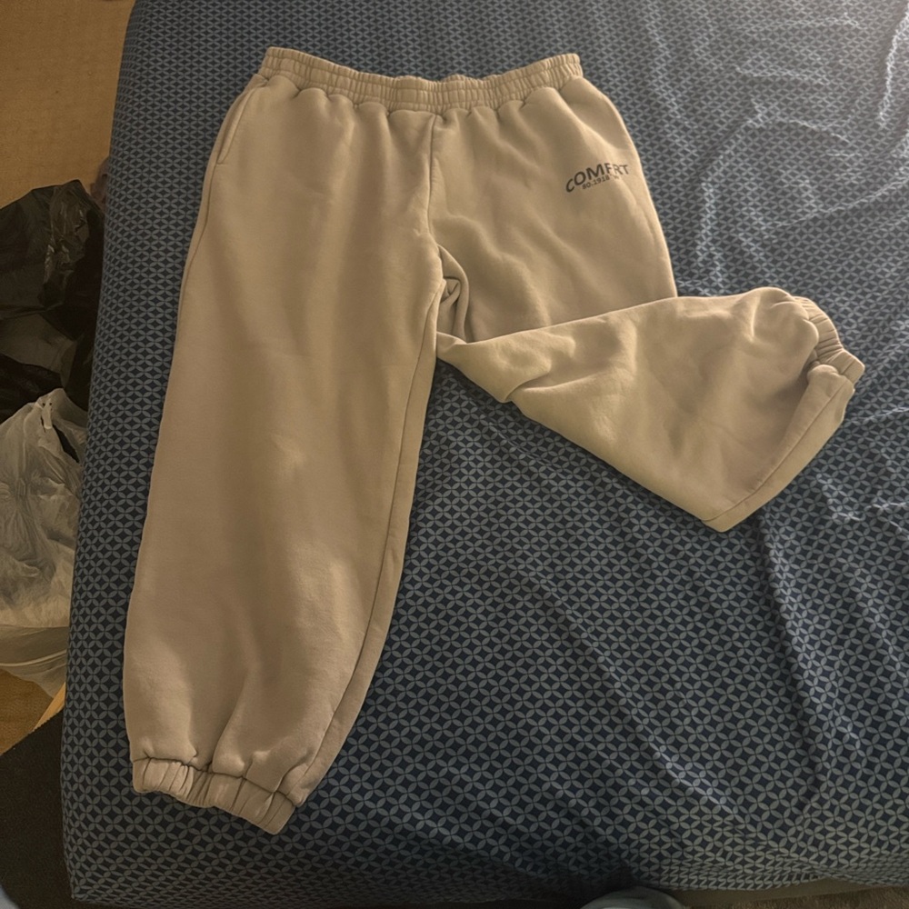 Comfort Crew Beige Fleece Joggers - Relaxed Track Pants